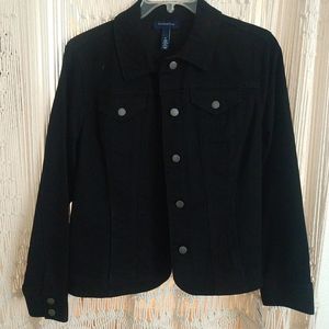 Charter Club black denim jacket